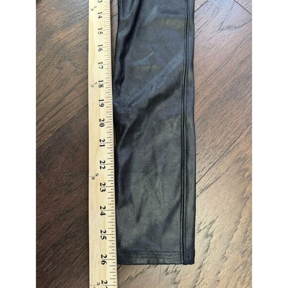 Spanx Faux Leather Leggings Body Shaping Casual High Rise Black Size S - Picture 5 of 8